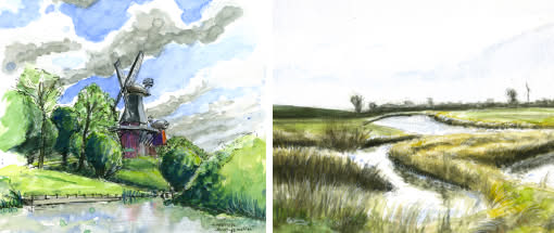 Natur, Kultur und Meer - Sketchen von zu Hause aus!