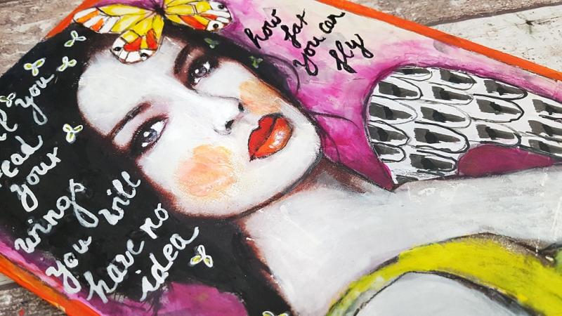 Wild One - Art Journaling & Mixed Media